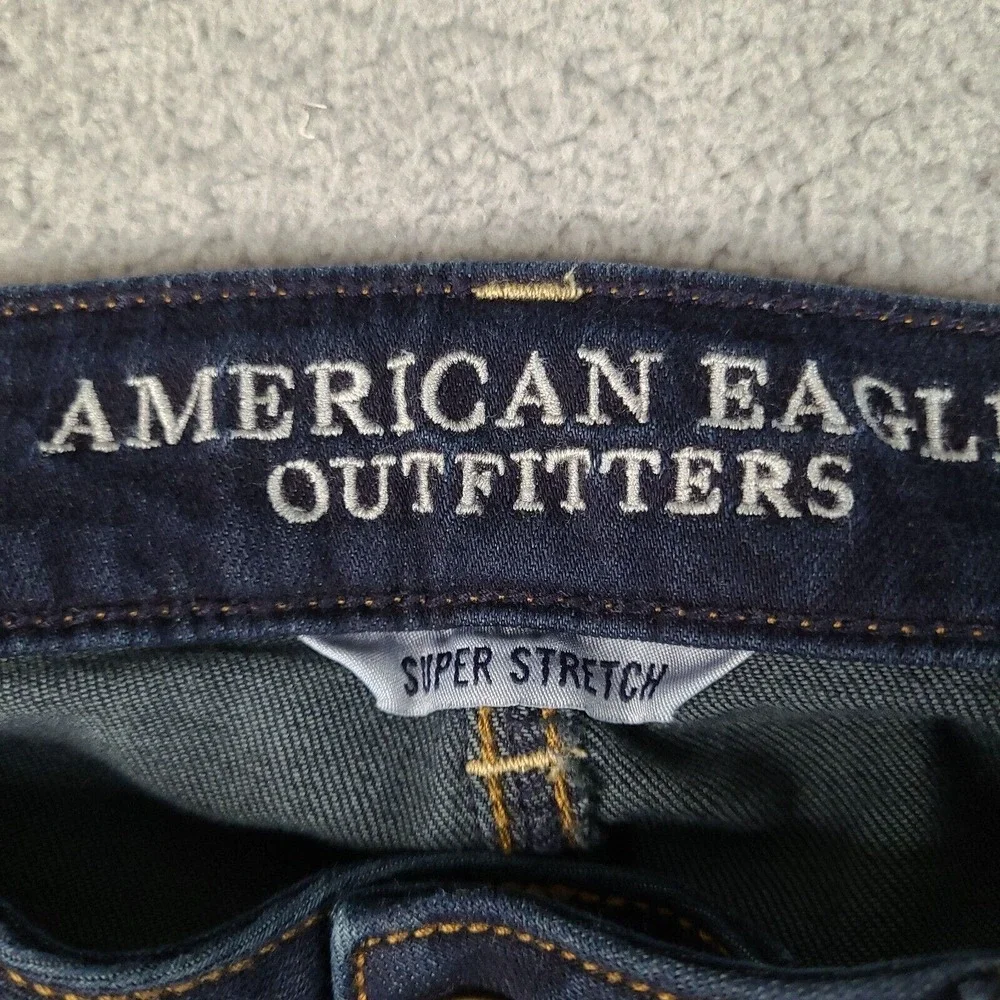 American Eagle Outfitters Jeans Womens Size 4 Blue Jegging 28x26.5 Super Stretch
